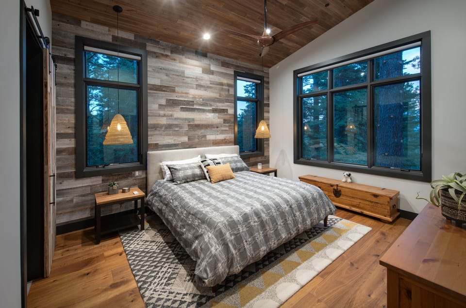 The master bedroom really feels special!!