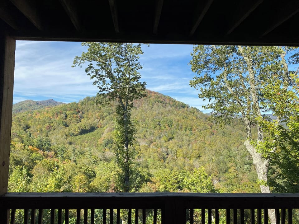 Deck with Mountain View