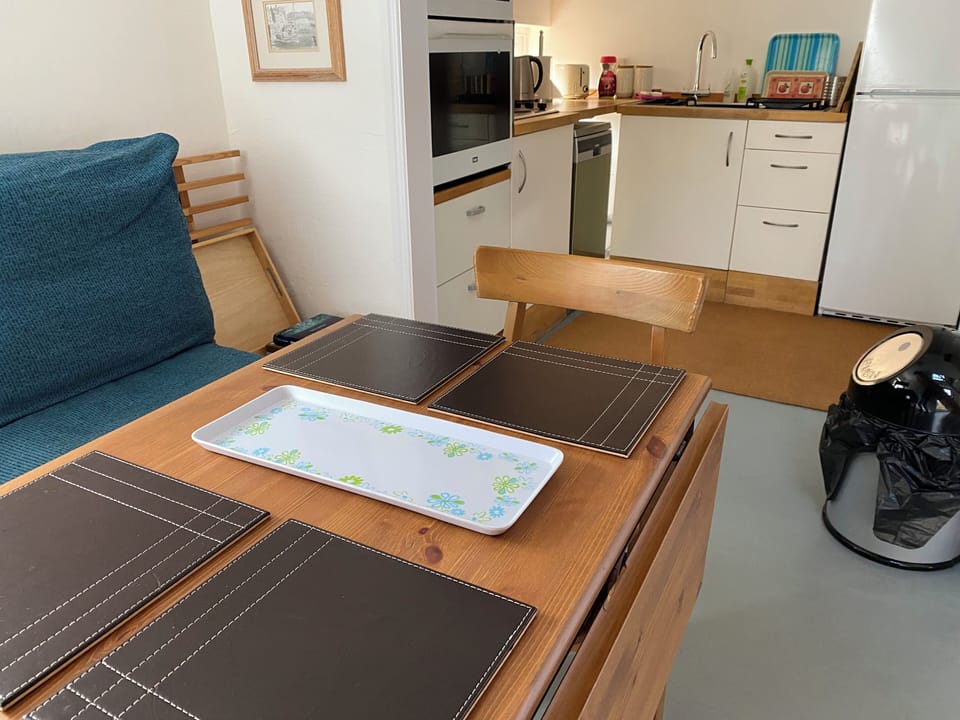 Dining area and kitchen