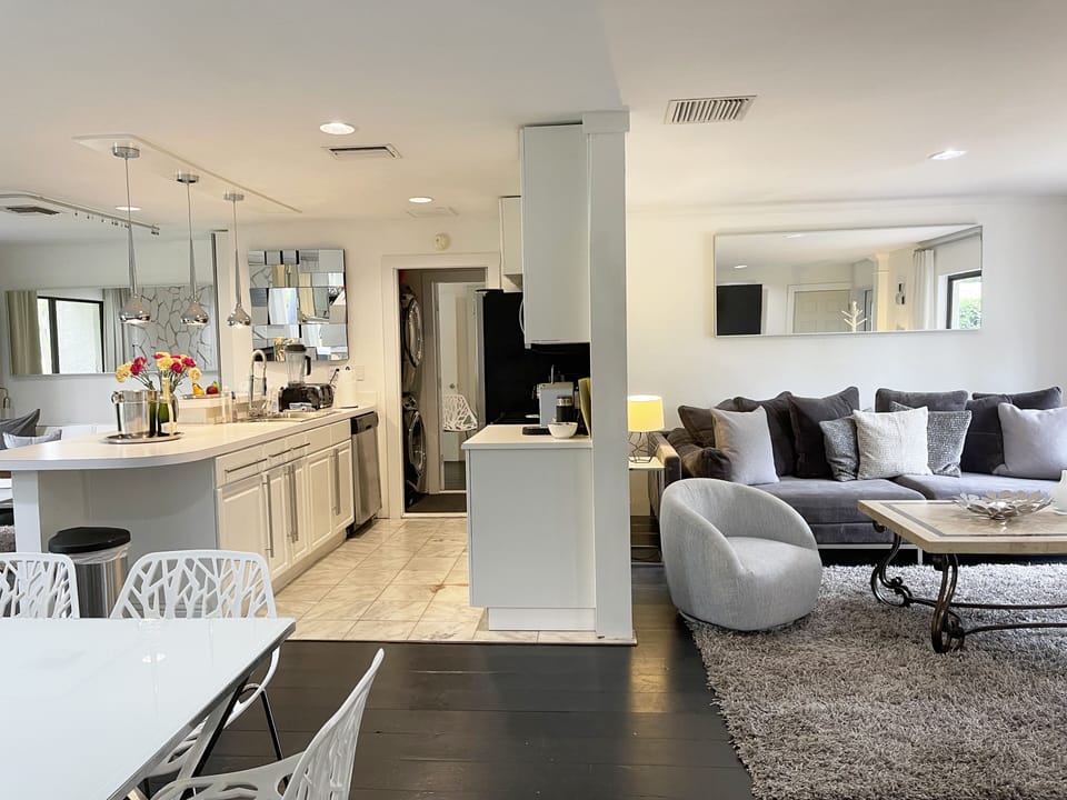 Our living room offers elegant comfort and entertainment space.