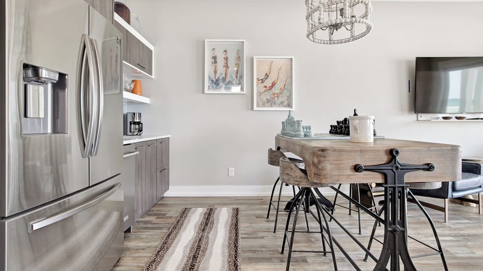 1st Living Area with Foosball Table and Kitchenette