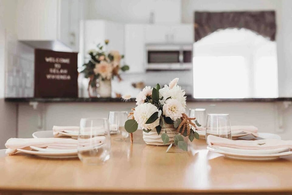 If you need a floral arrangement let us know! We love having bouquets as an ADD on option. 