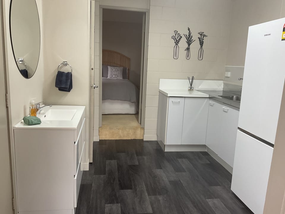 Second floor bathroom and kitchenette
