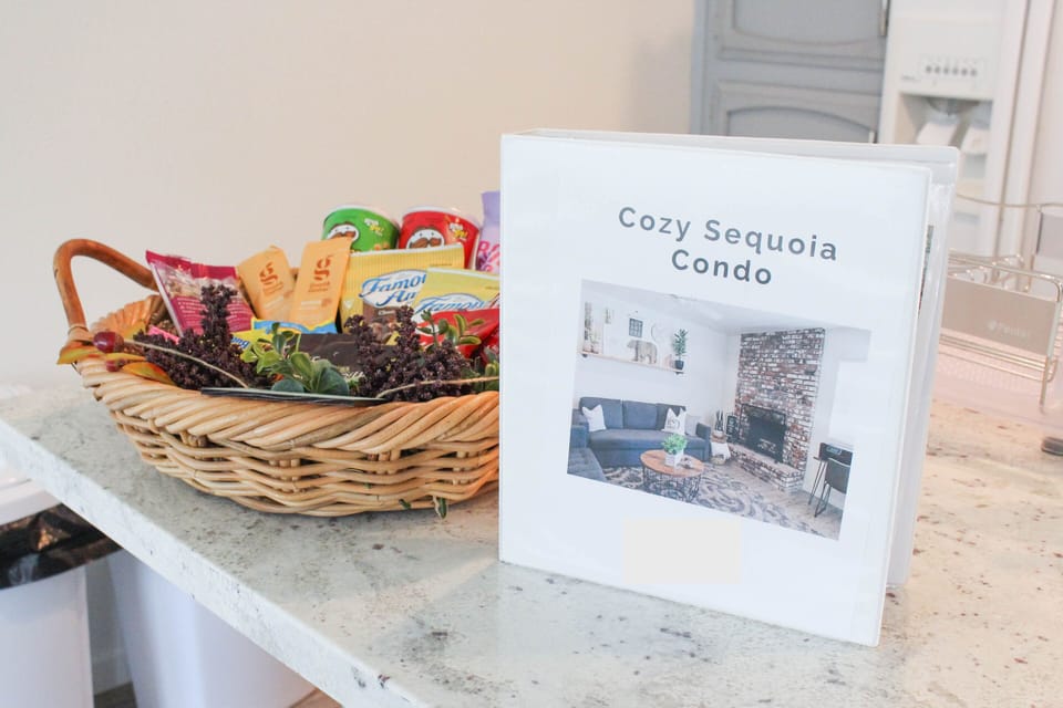 We offer a guidebook with info on local spots and a basket of snacks to enjoy!