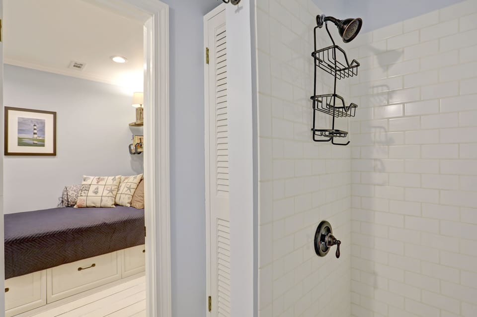 Bath with shower