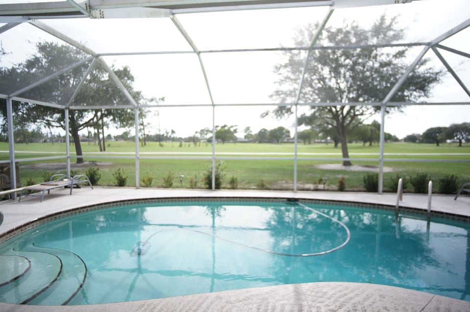 Float along and watch the golfers go by :)