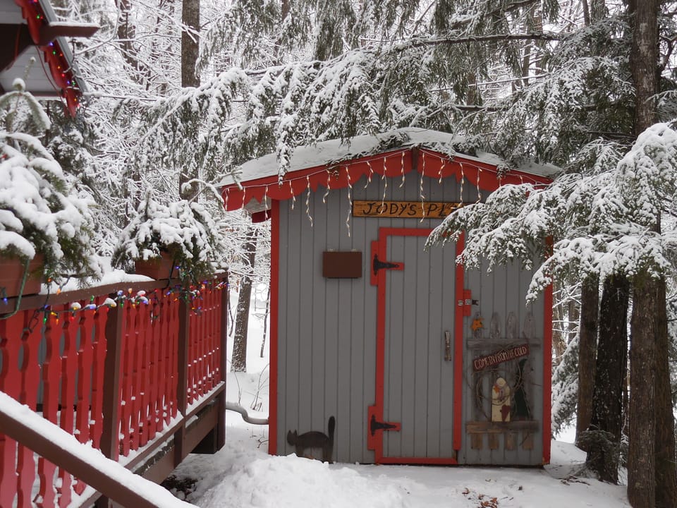 outside sauna