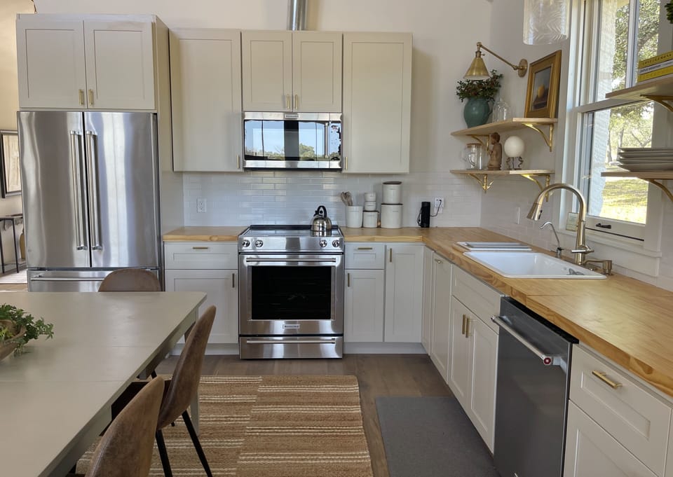 fully stocked kitchen