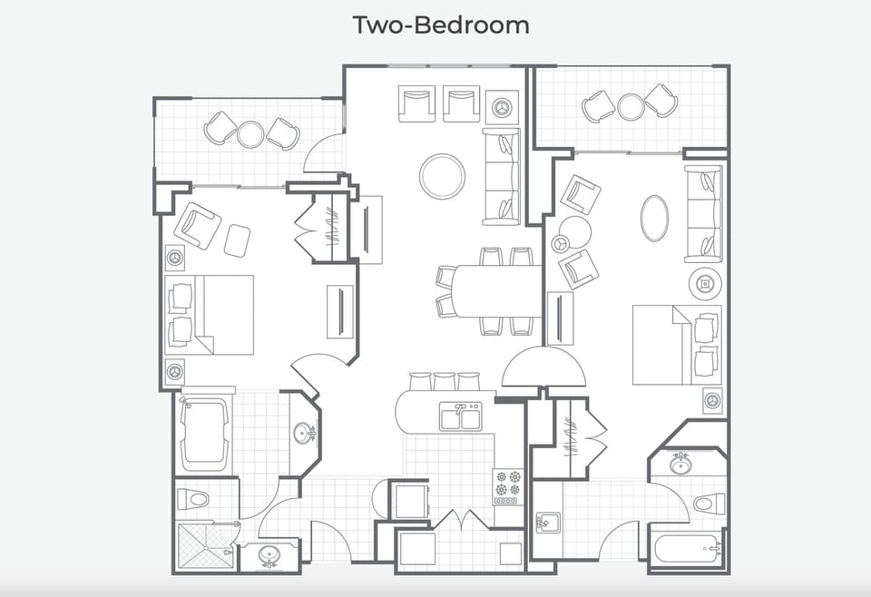 Two-Bedroom floor plan