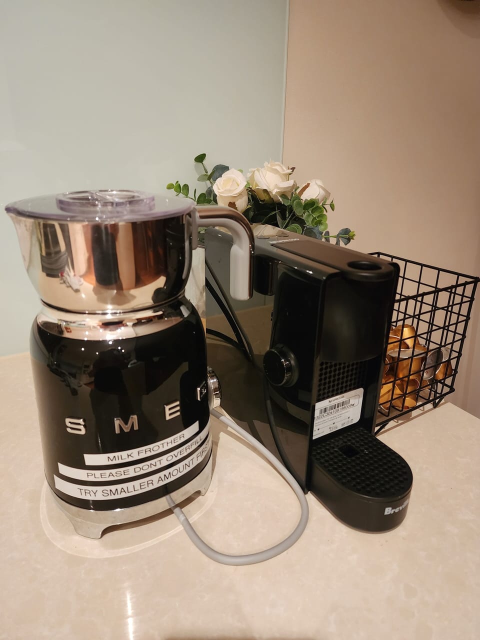 Coffee Pod Machine and Milk Frother