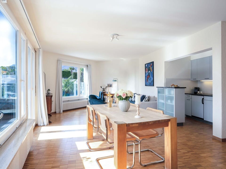 Furniture, Interior Design, Flooring, Floor, Wood, Ceiling, Chair, Table, Room, Kitchen & Dining Room Table