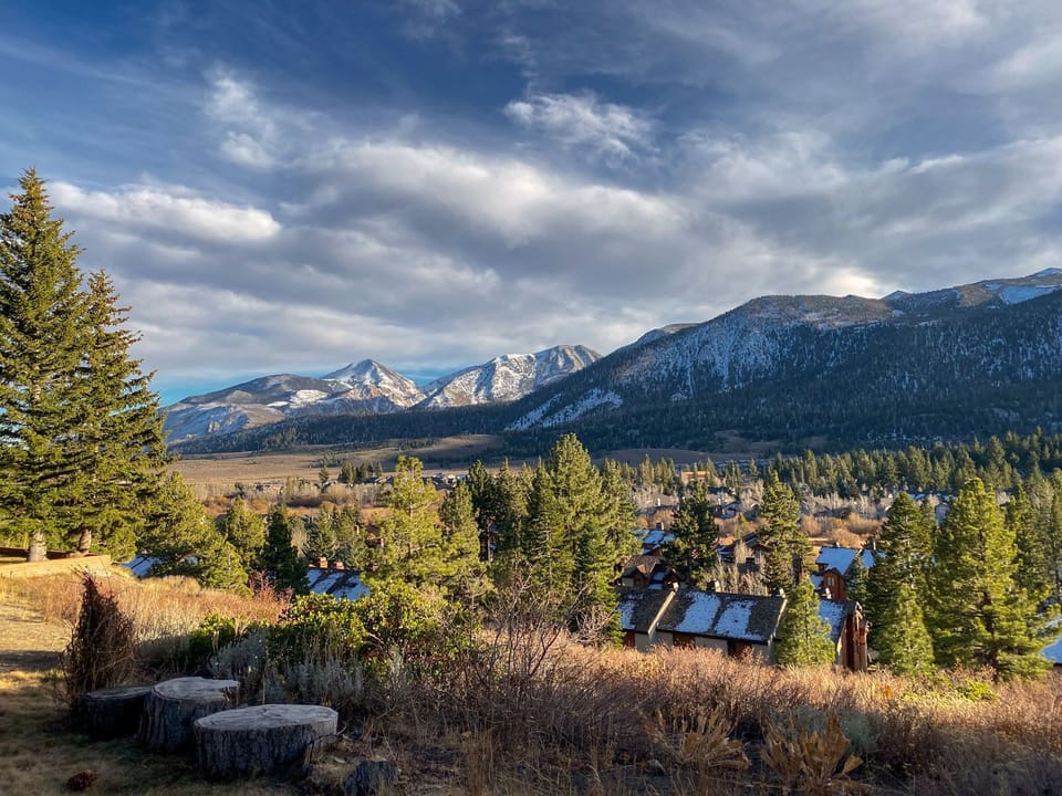 View from nearby bluff in the complex