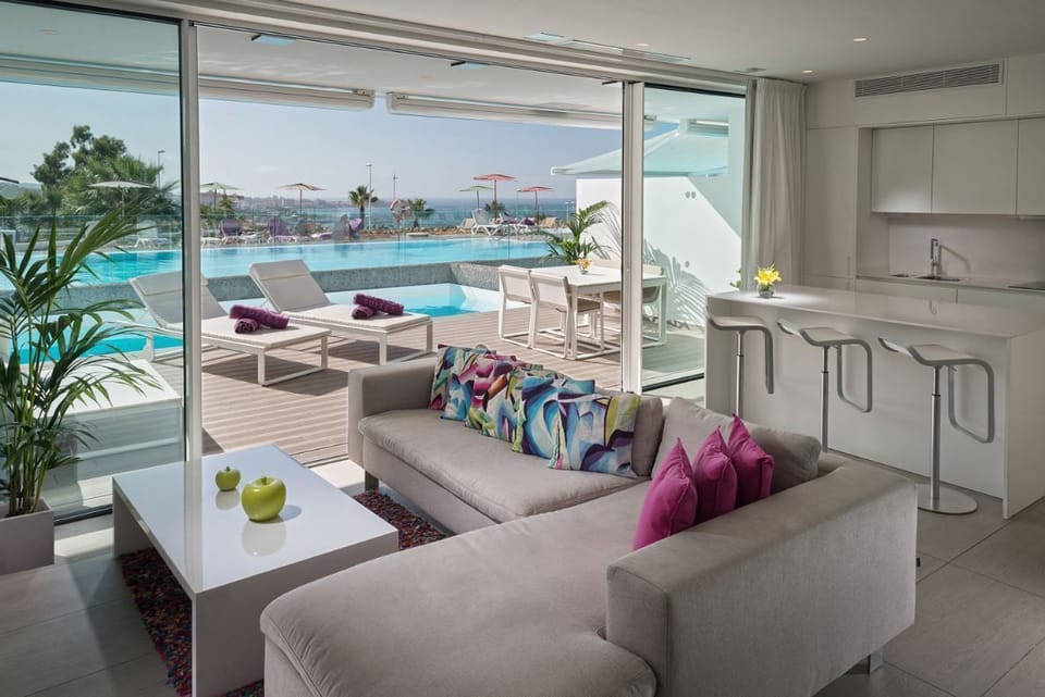 Sink into the cozy sofa after a day exploring the area.