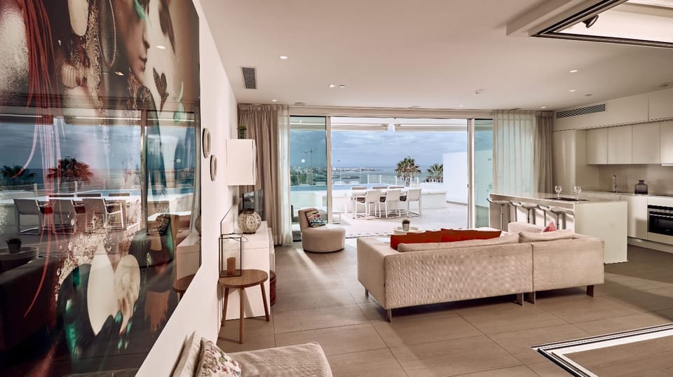 Relax and unwind in the cozy living room.