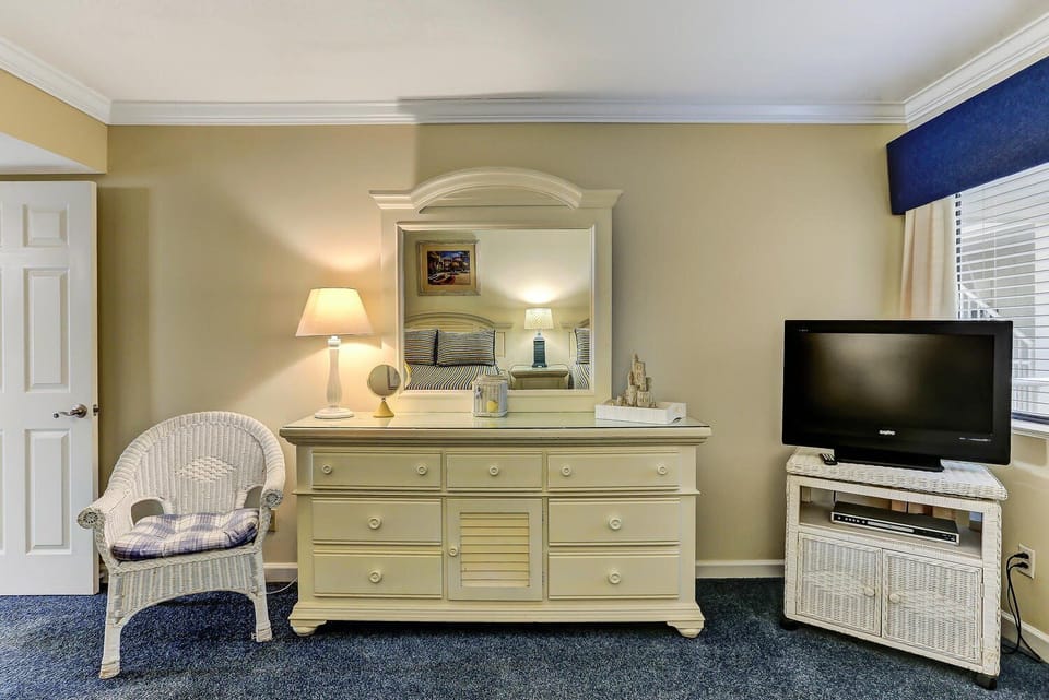 Dresser and TV in Guest Bedroom