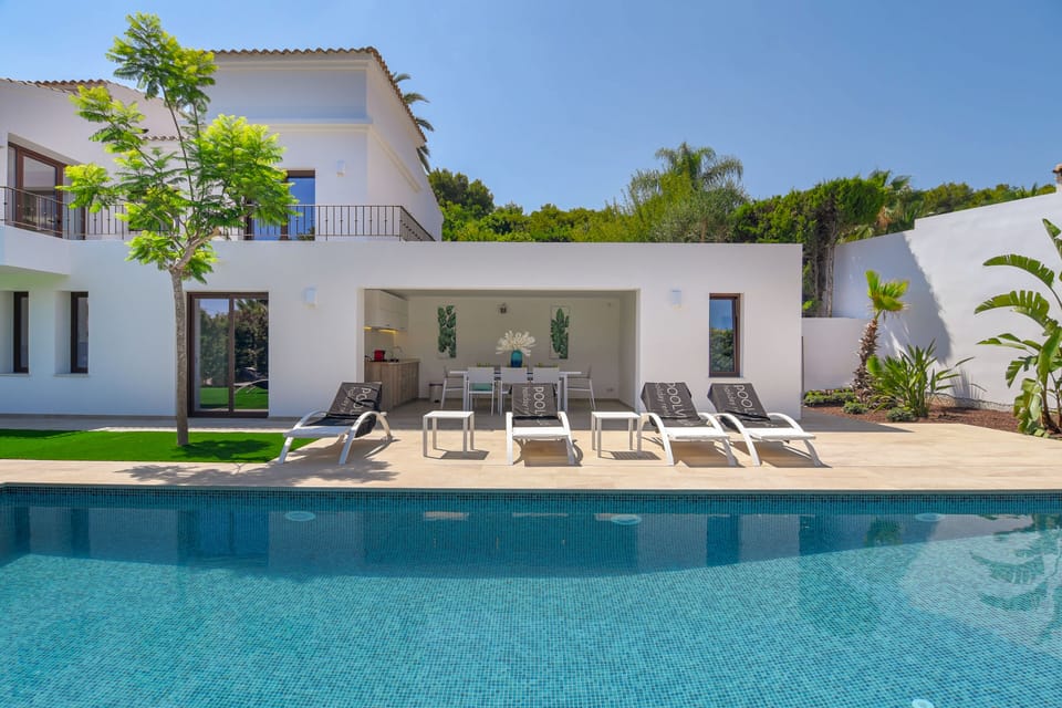Terrace and pool