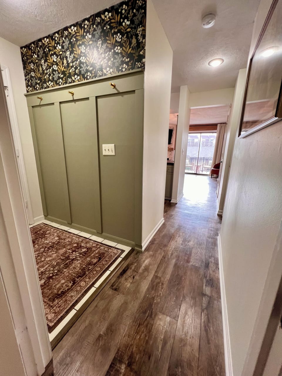 Entry, you will find your key cards here to use for the amenities offered