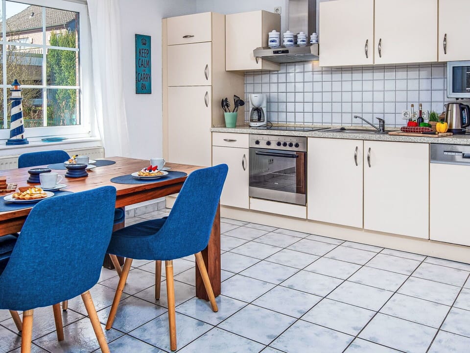Furniture, Flooring, Interior Design, Floor, Wood, Kitchen, Chair, Kitchen & Dining Room Table, Room, Major Appliance