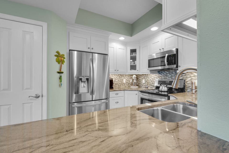 Beautiful granite counters.