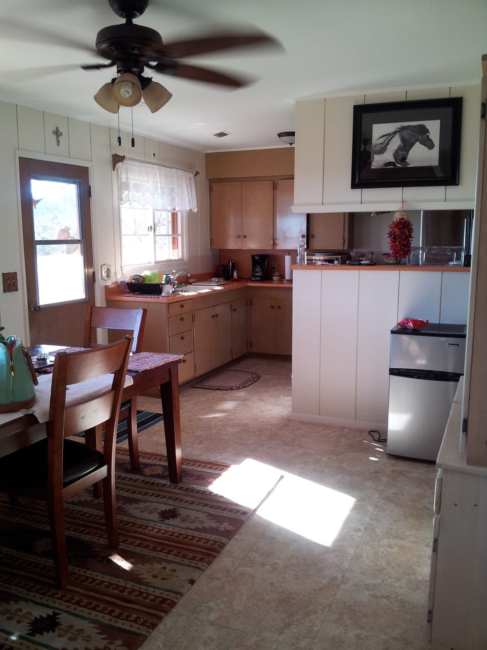 Kitchen and dining area