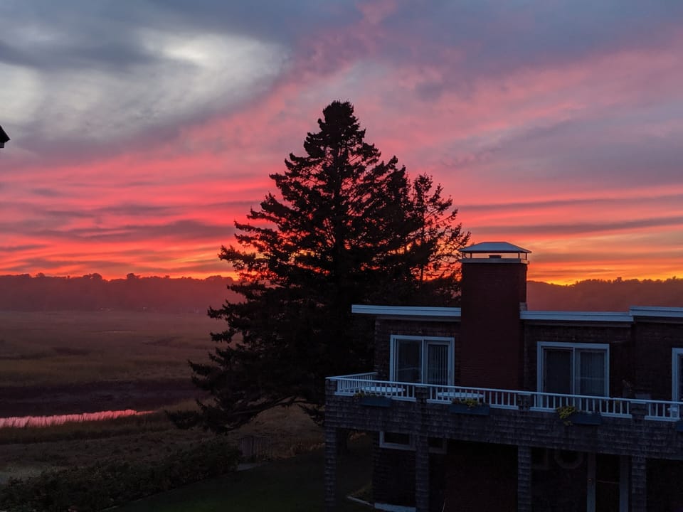 Stunning sunsets overlooking the marsh! 