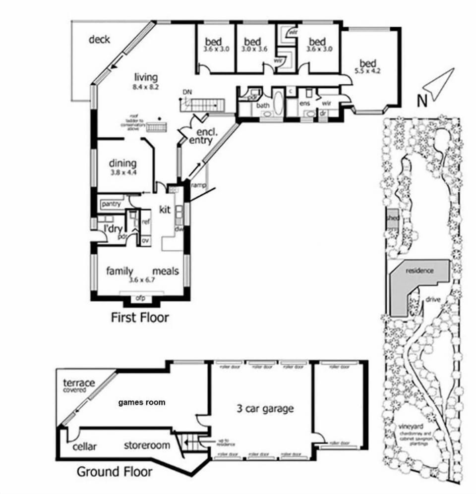 Floor and site plan