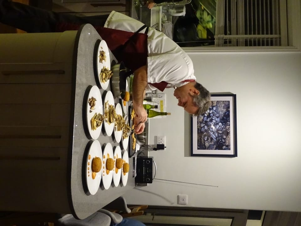 Chef in my Home providing a catered meal for a special occasion 