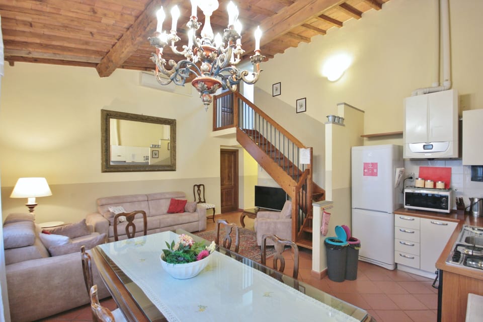 Living room - fully furnished kitchen