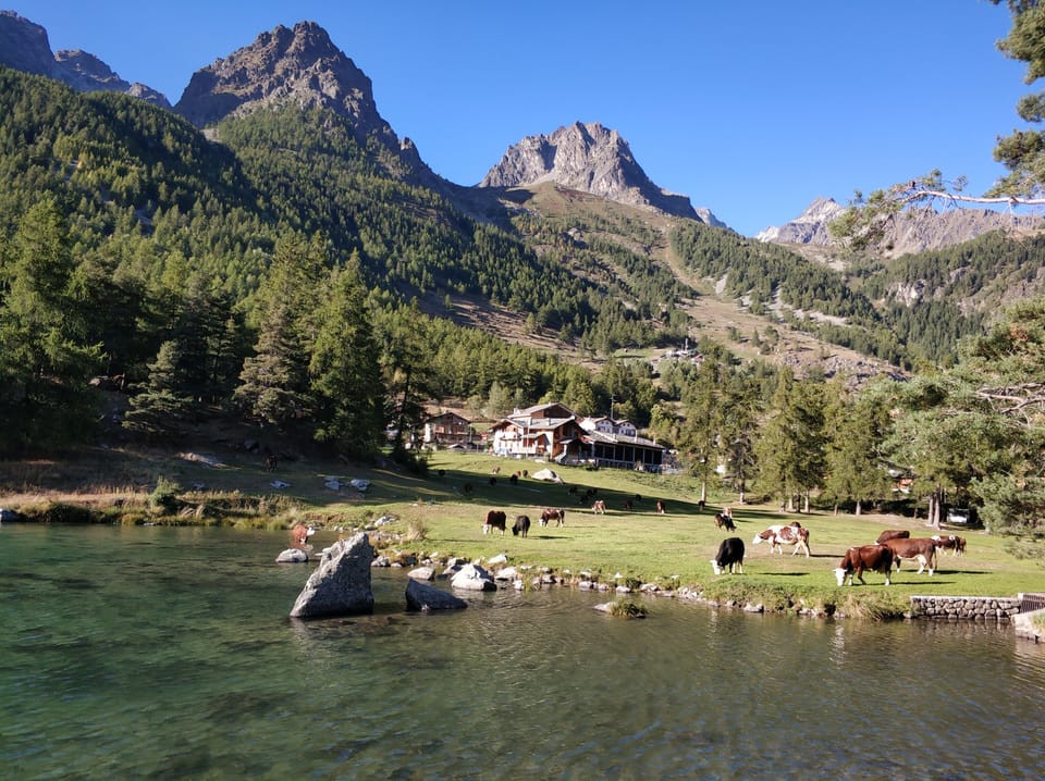 An ancient fairy-tale rascard, a chalet surrounded by nature Chalet in Aosta Valley, Italy