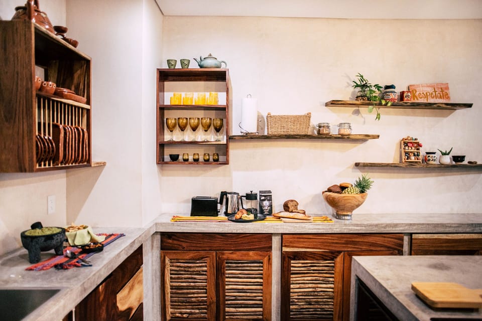 Our home design was inspired by the local Mexican crafts people and materials. 