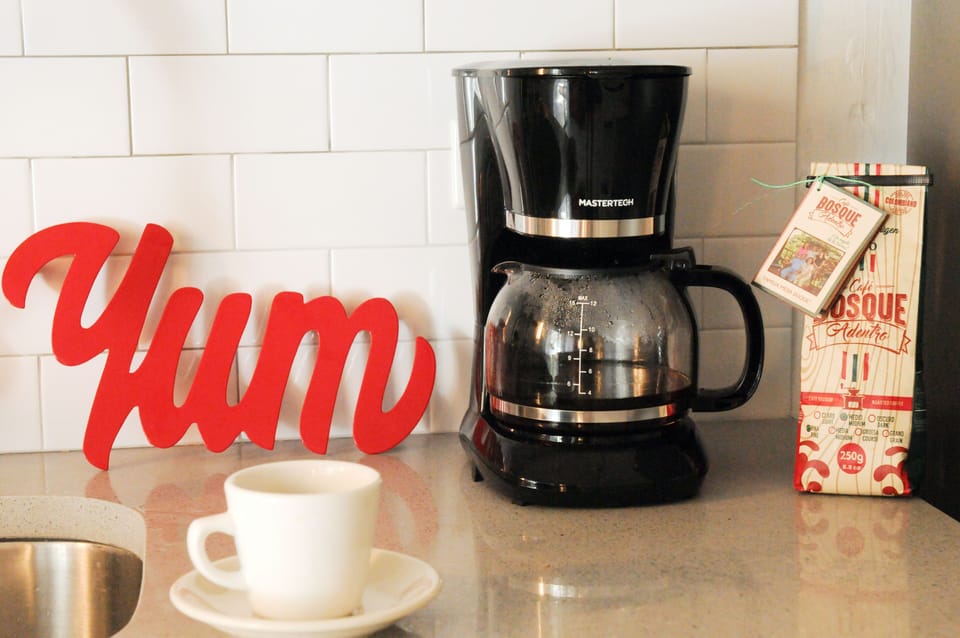 for coffee lovers  new coffee maker and local on-site store sells gourmet coffee