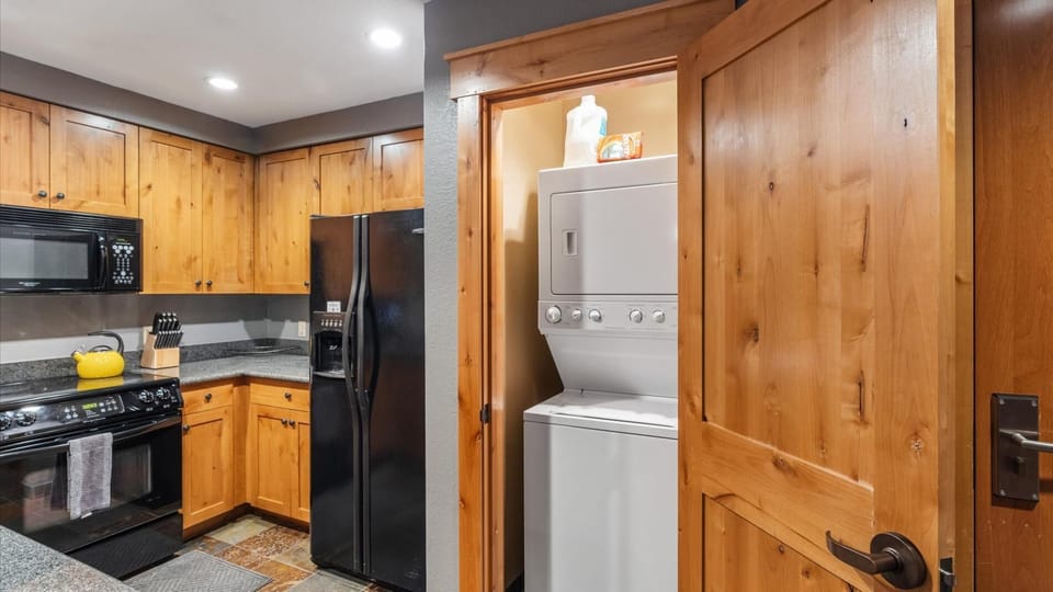 Laundry closet for in-unit laundry.