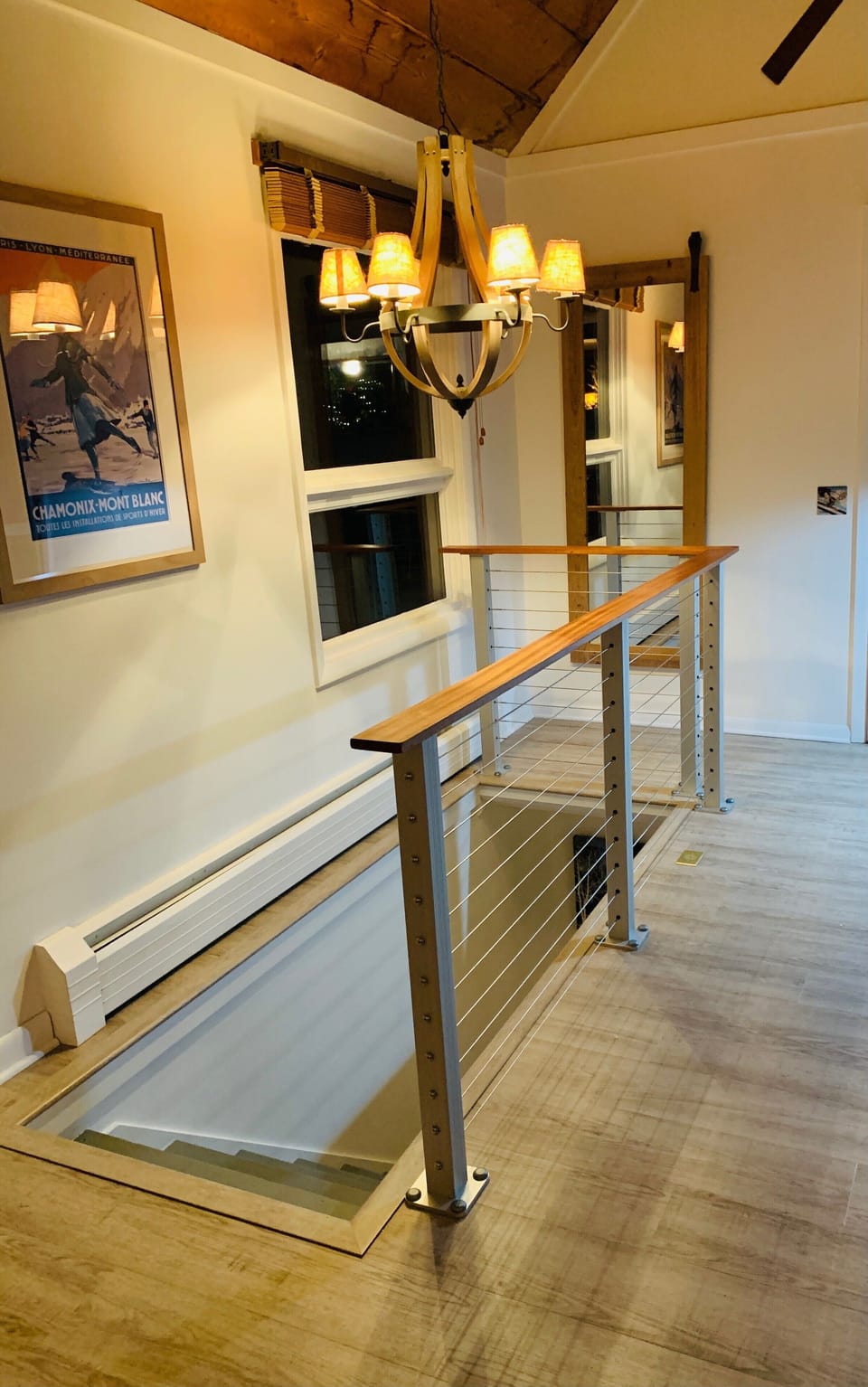 New floors and railing