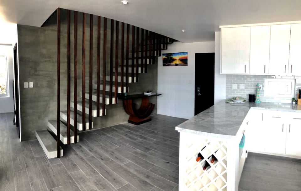 Entry and Floating Staircase