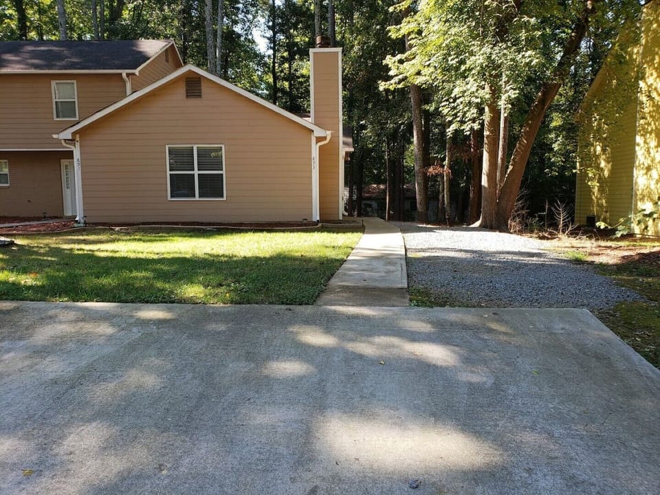 Front and parking area