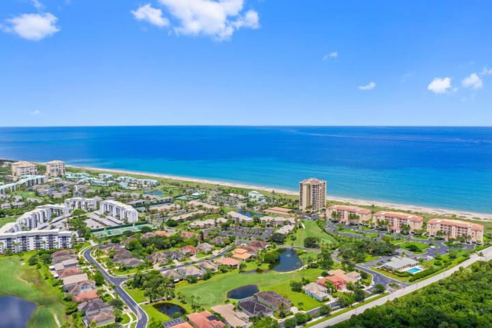 Stunning aerial view of the entire property.