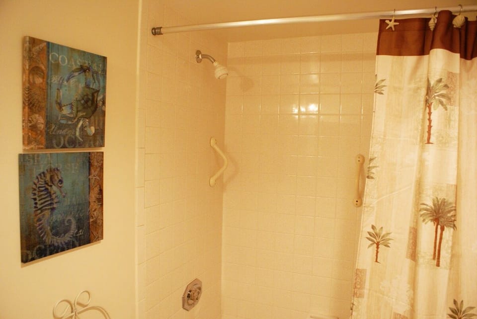 Large Bathtub/Shower with Grip Handles