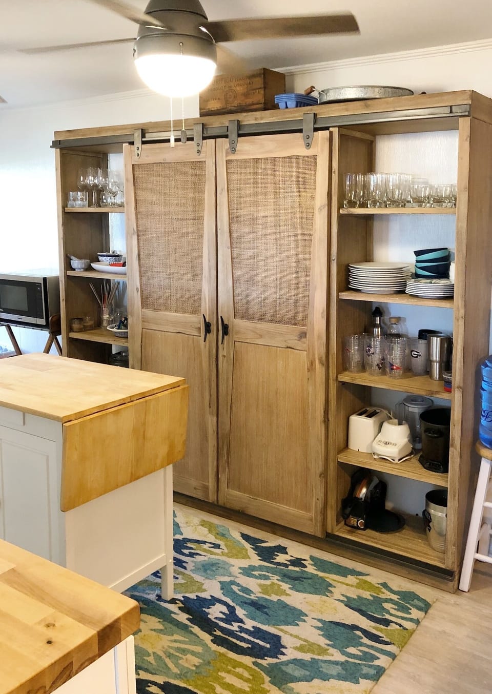 Food pantry and cupboard combo 