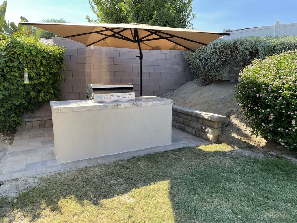 Built in BBQ for year round grilling