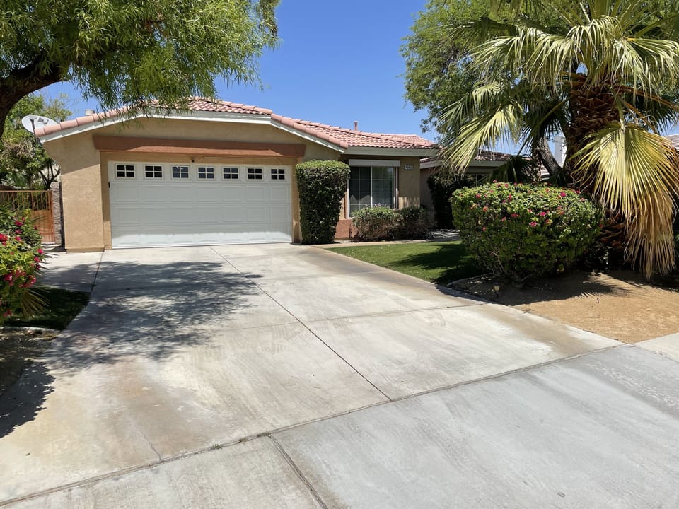 Driveway to 2-car garage