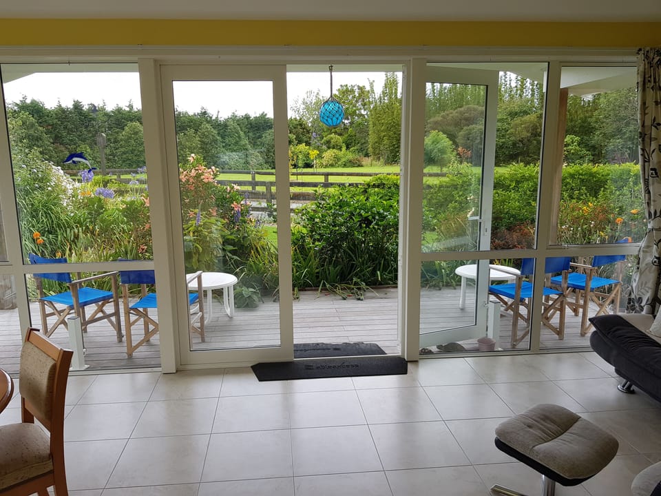 Sunroom and patio