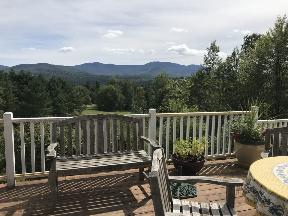 Deck with a beautiful view