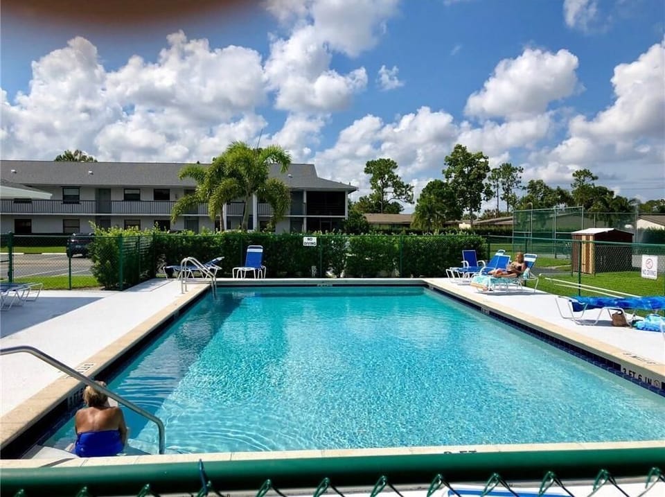 Heated community pool. 