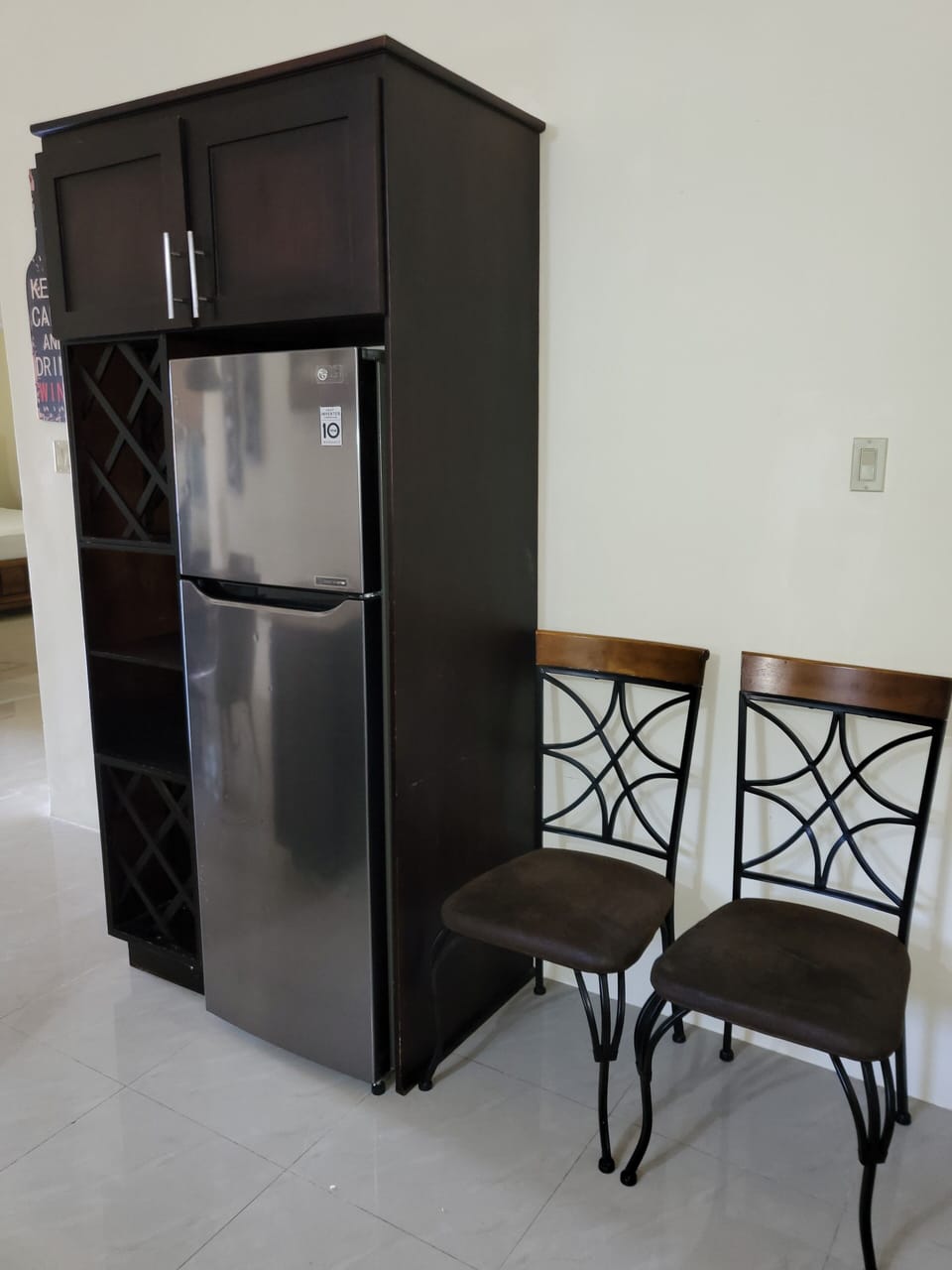 Refrigerator and additional Seating 