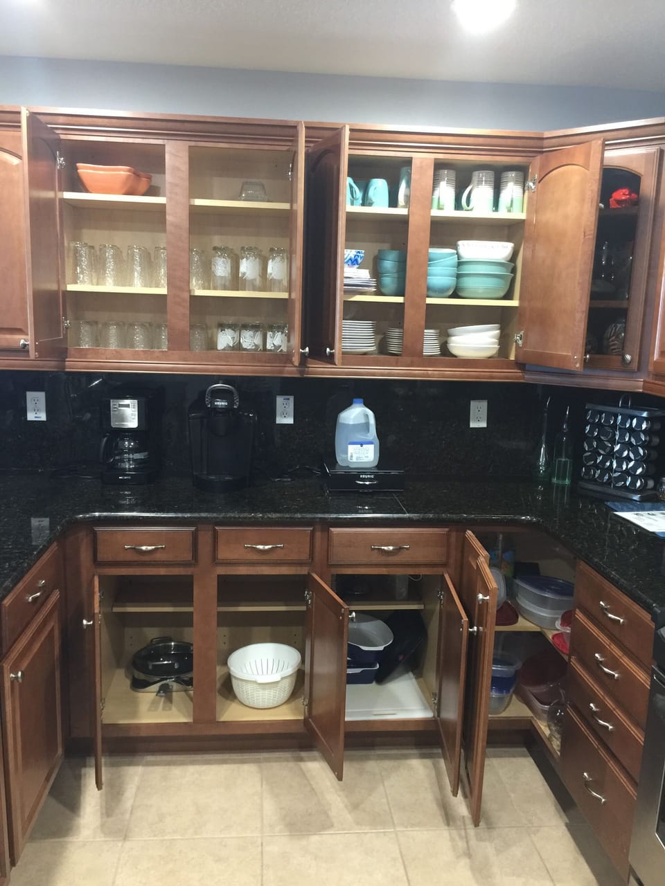 Well-stocked kitchen