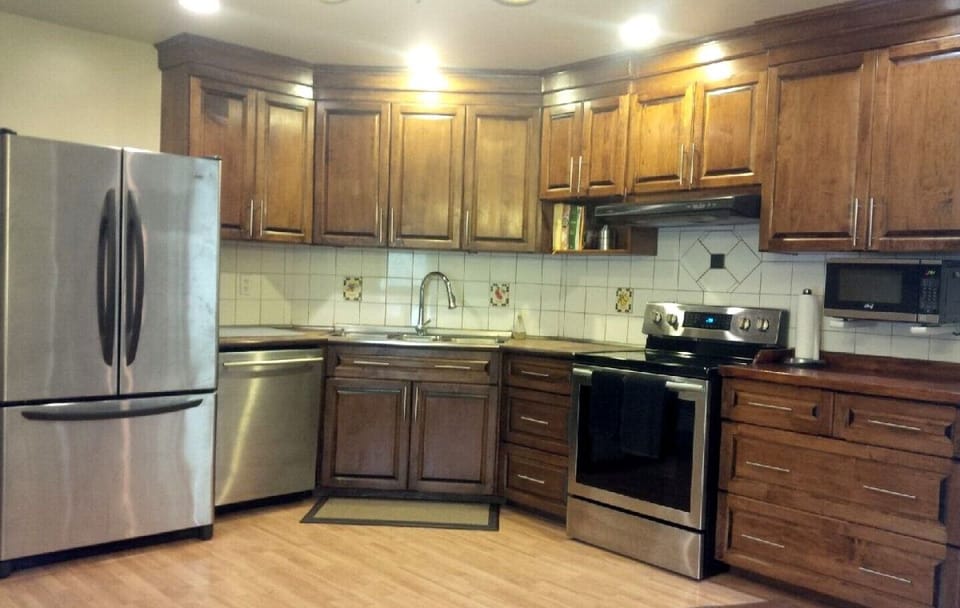 Fully stocked kitchen
