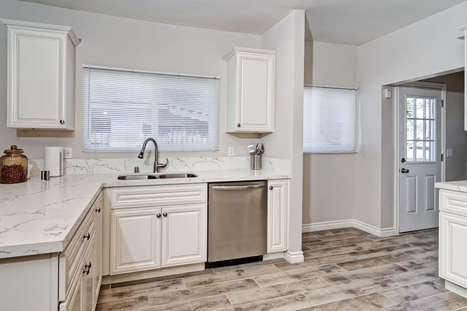 Dishwasher and large sink