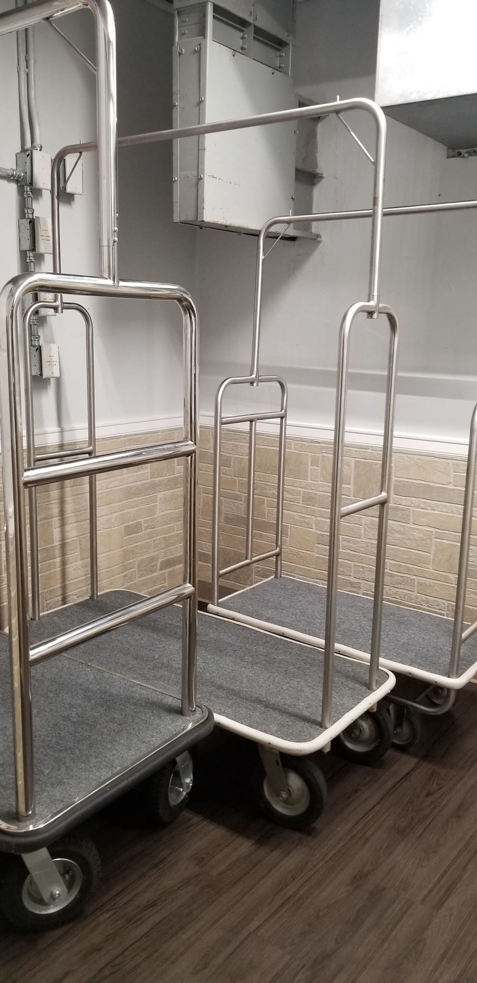 Luggage carts for all residents and guests