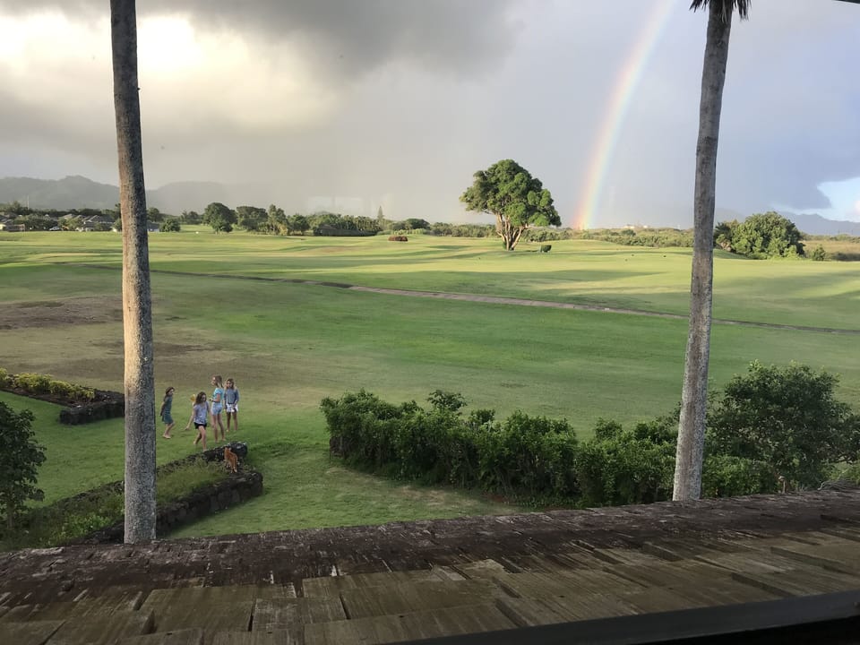 Rainbows (Anue'nue) are often visible mauka (mountainside)