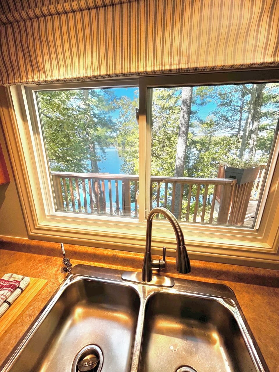 Lake view from the kitchen sink